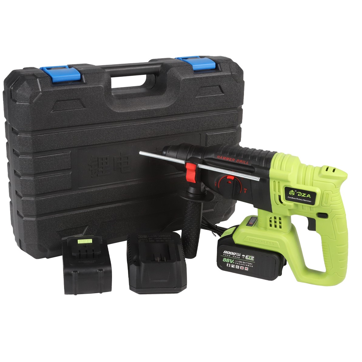 DZA electric cordless brushless pneumatic rotary hammer drill machine bit